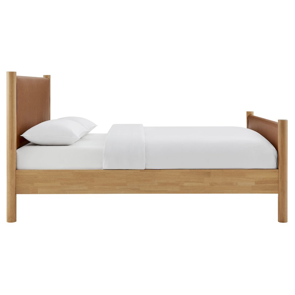 Maven Full Size Vegan Leather Upholstered Platform Bed