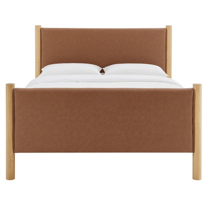 Maven Full Size Vegan Leather Upholstered Platform Bed