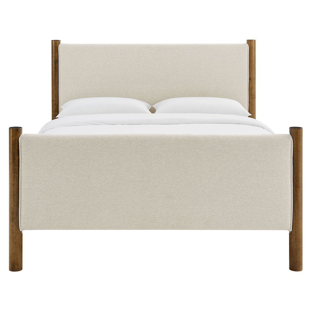 Maven Queen Size Fabric Upholstered Platform Bed