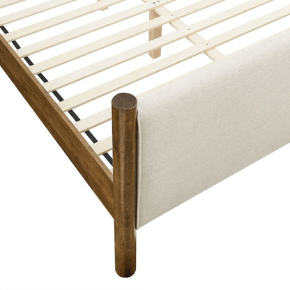 Maven Queen Size Fabric Upholstered Platform Bed