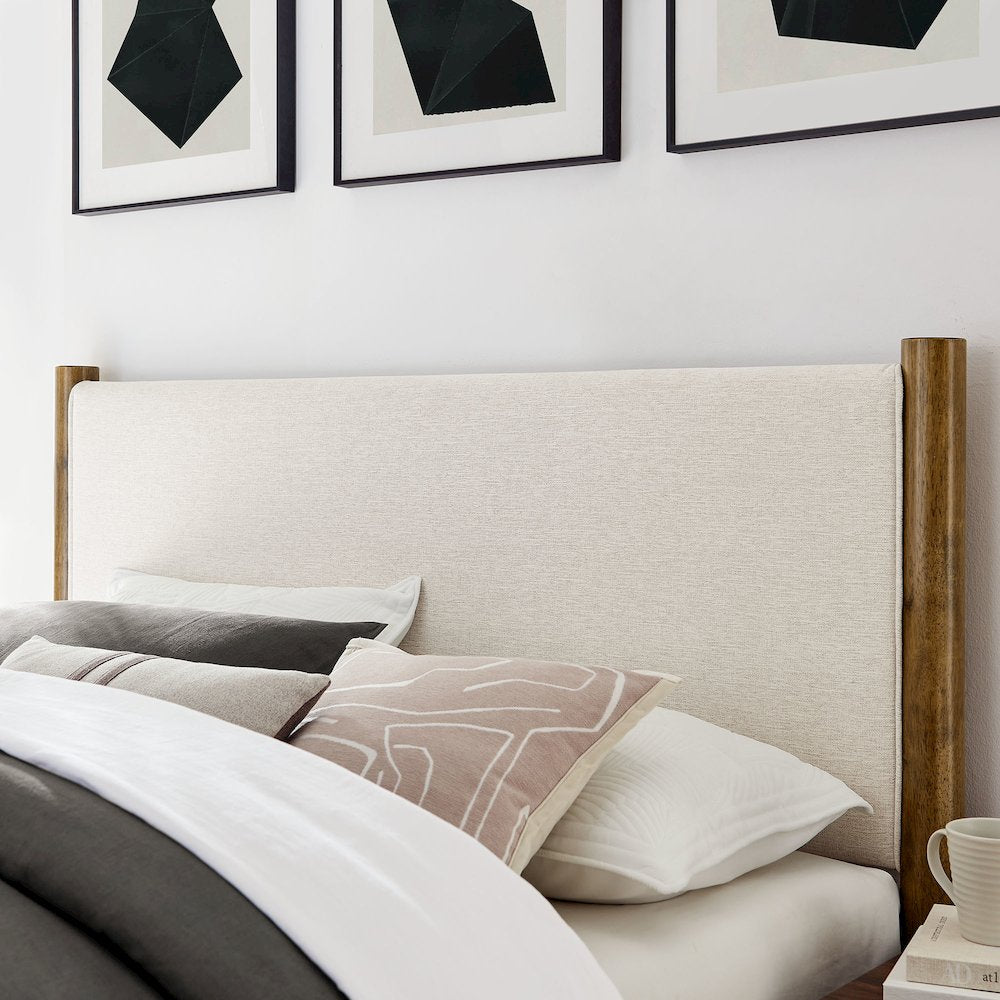 Maven Queen Size Fabric Upholstered Platform Bed