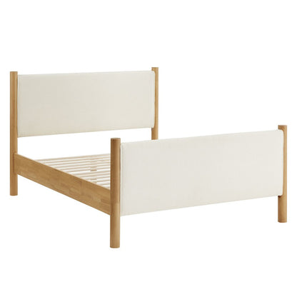 Maven Queen Size Boucle Upholstered Platform Bed