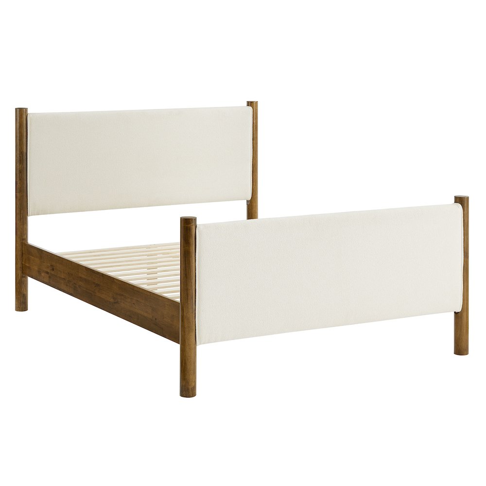 Maven Queen Size Boucle Upholstered Platform Bed
