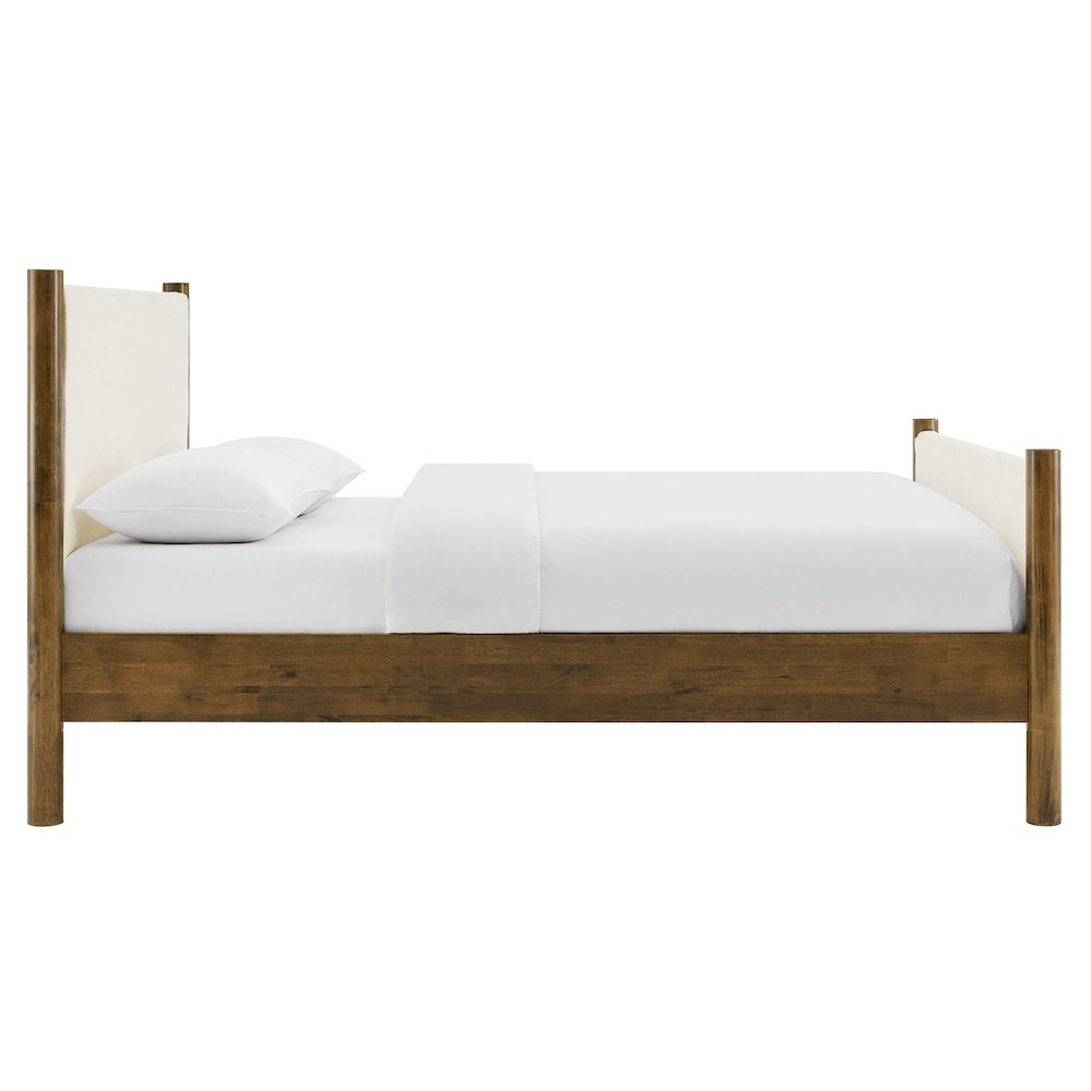 Maven Queen Size Boucle Upholstered Platform Bed