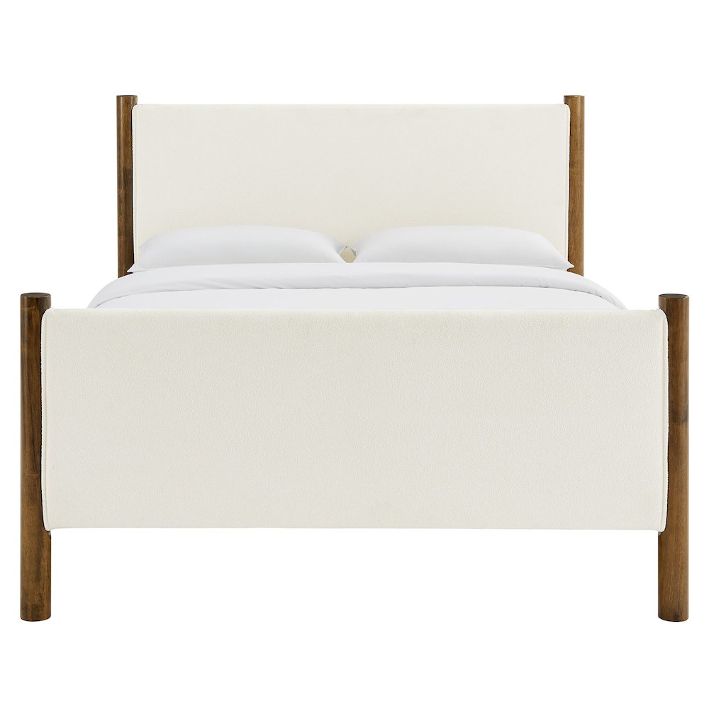 Maven Queen Size Boucle Upholstered Platform Bed