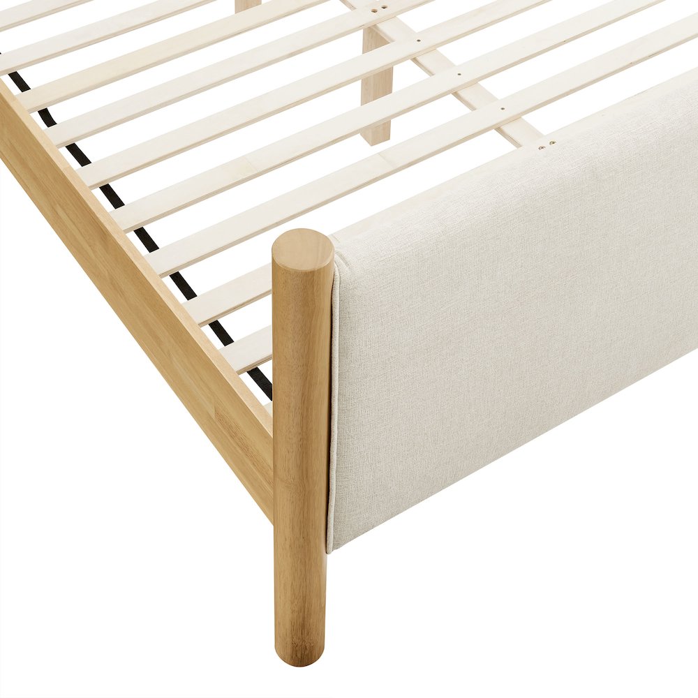 Maven King Size Fabric Upholstered Platform Bed