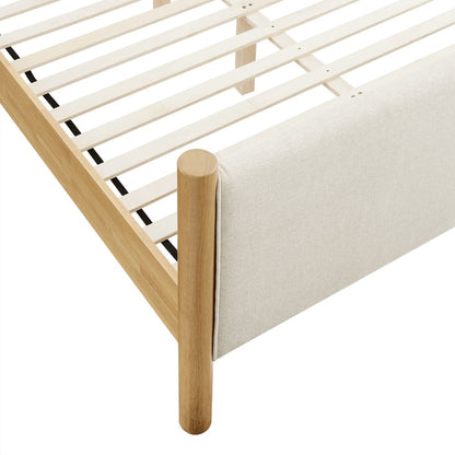 Maven King Size Fabric Upholstered Platform Bed
