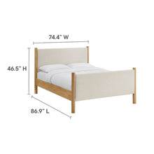 Maven King Size Fabric Upholstered Platform Bed
