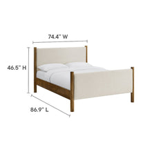 Maven King Size Fabric Upholstered Platform Bed