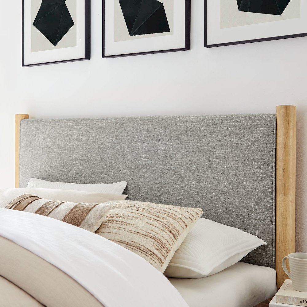 Maven King Size Fabric Upholstered Platform Bed