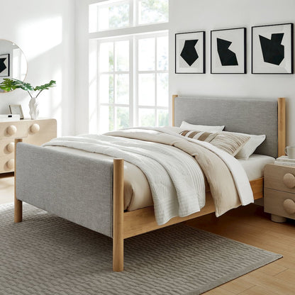 Maven King Size Fabric Upholstered Platform Bed