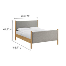 Maven King Size Fabric Upholstered Platform Bed