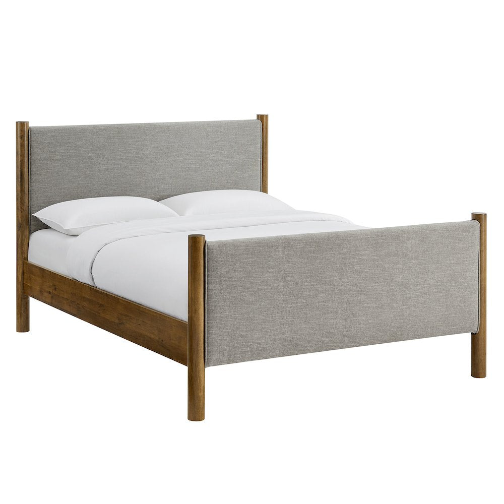Maven King Size Fabric Upholstered Platform Bed