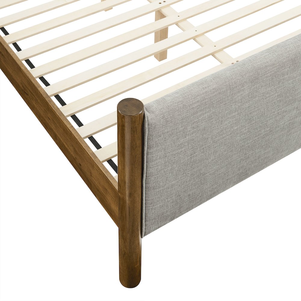 Maven King Size Fabric Upholstered Platform Bed