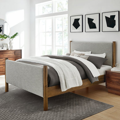 Maven King Size Fabric Upholstered Platform Bed