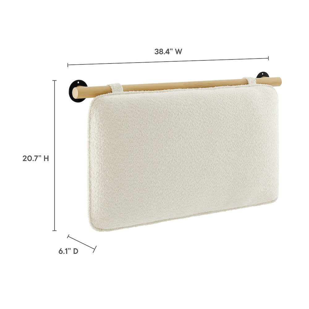 Anela Wall-Mounted Chenille Upholstered Twin Headboard
