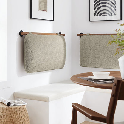 Anela Wall-Mounted Chenille Upholstered Twin Headboard