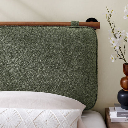 Anela Wall-Mounted Chenille Upholstered Twin Headboard