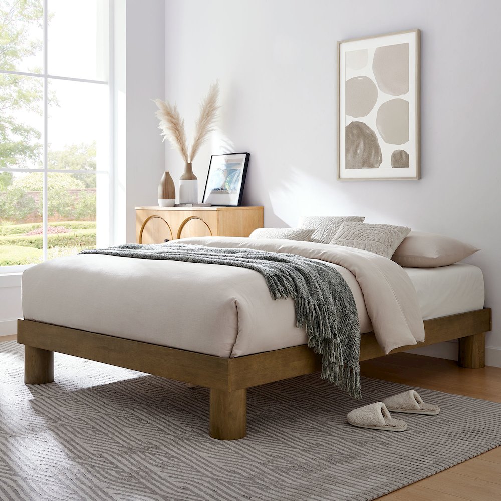 Runa Wood Full Platform Bed