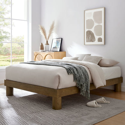 Runa Wood Full Platform Bed