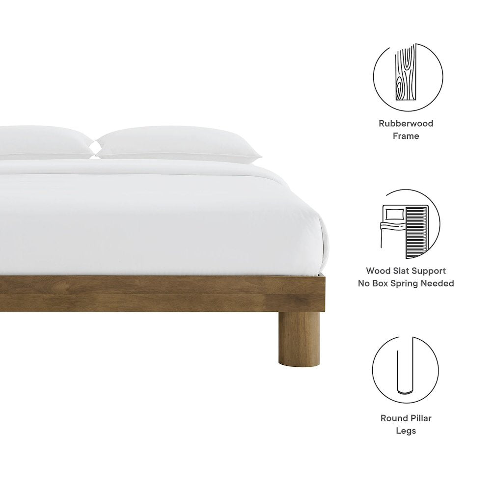 Runa Wood Full Platform Bed