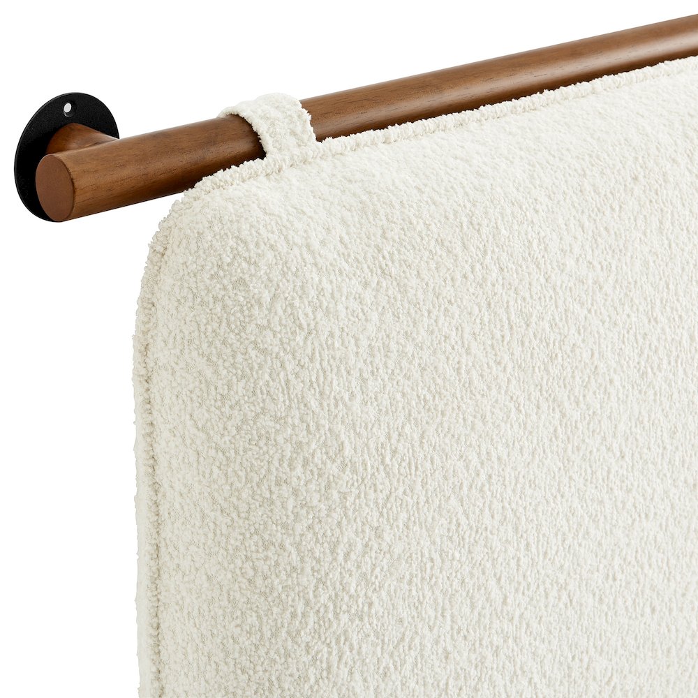 Anela Wall-Mounted Chenille Upholstered Full Headboard