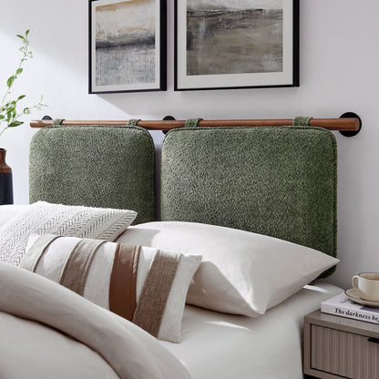 Anela Wall-Mounted Chenille Upholstered Queen Headboard