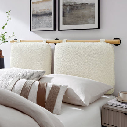 Anela Wall-Mounted Chenille Upholstered King Size Headboard
