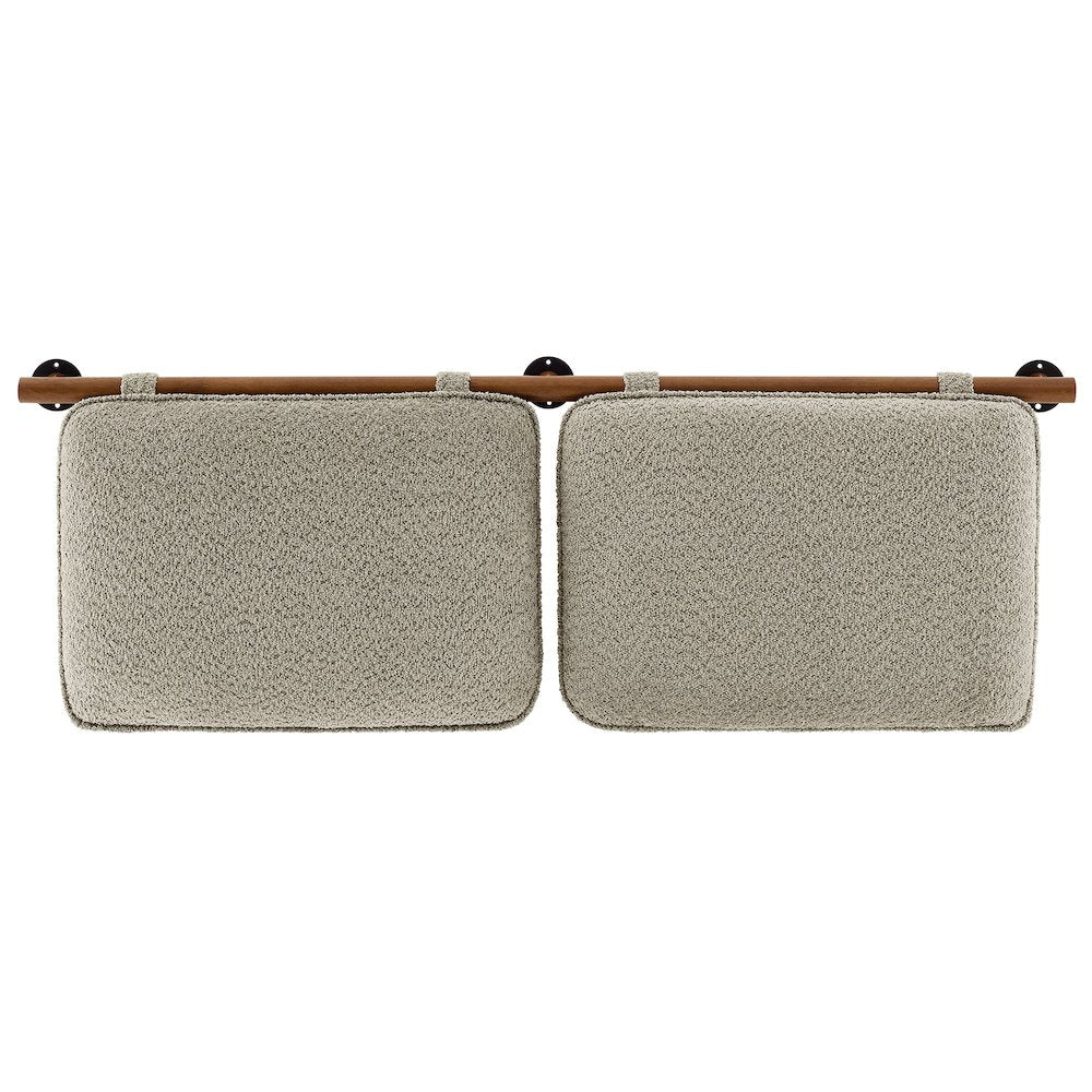 Anela Wall-Mounted Chenille Upholstered King Size Headboard
