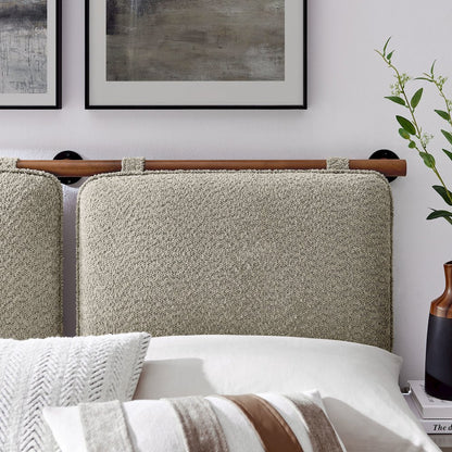 Anela Wall-Mounted Chenille Upholstered King Size Headboard