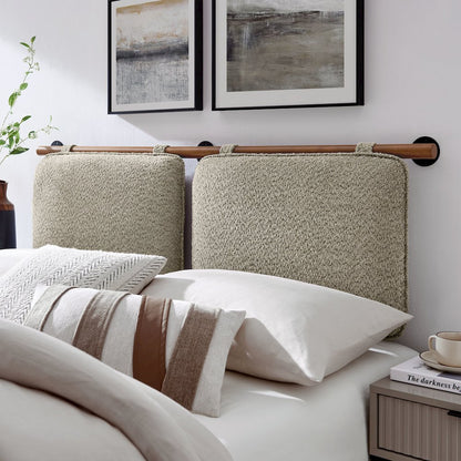 Anela Wall-Mounted Chenille Upholstered King Size Headboard