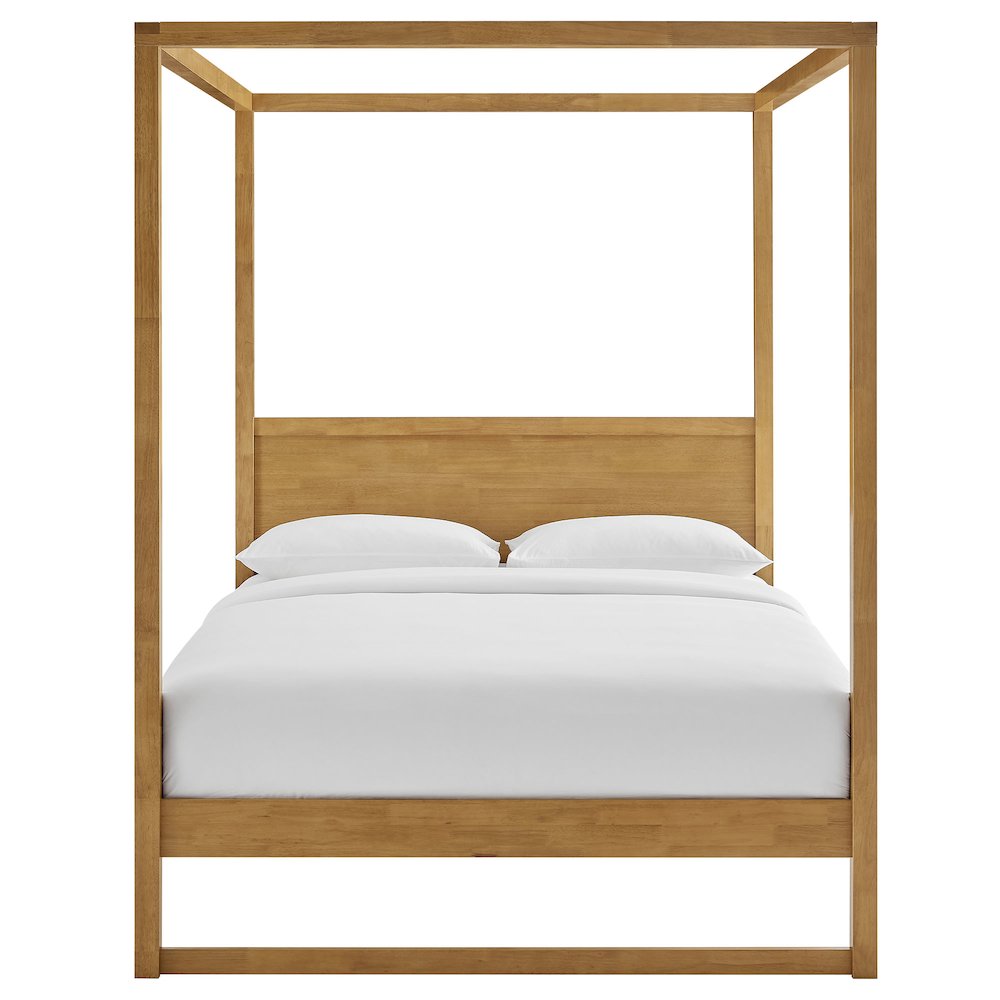 Alva Queen Wood Canopy Platform Bed