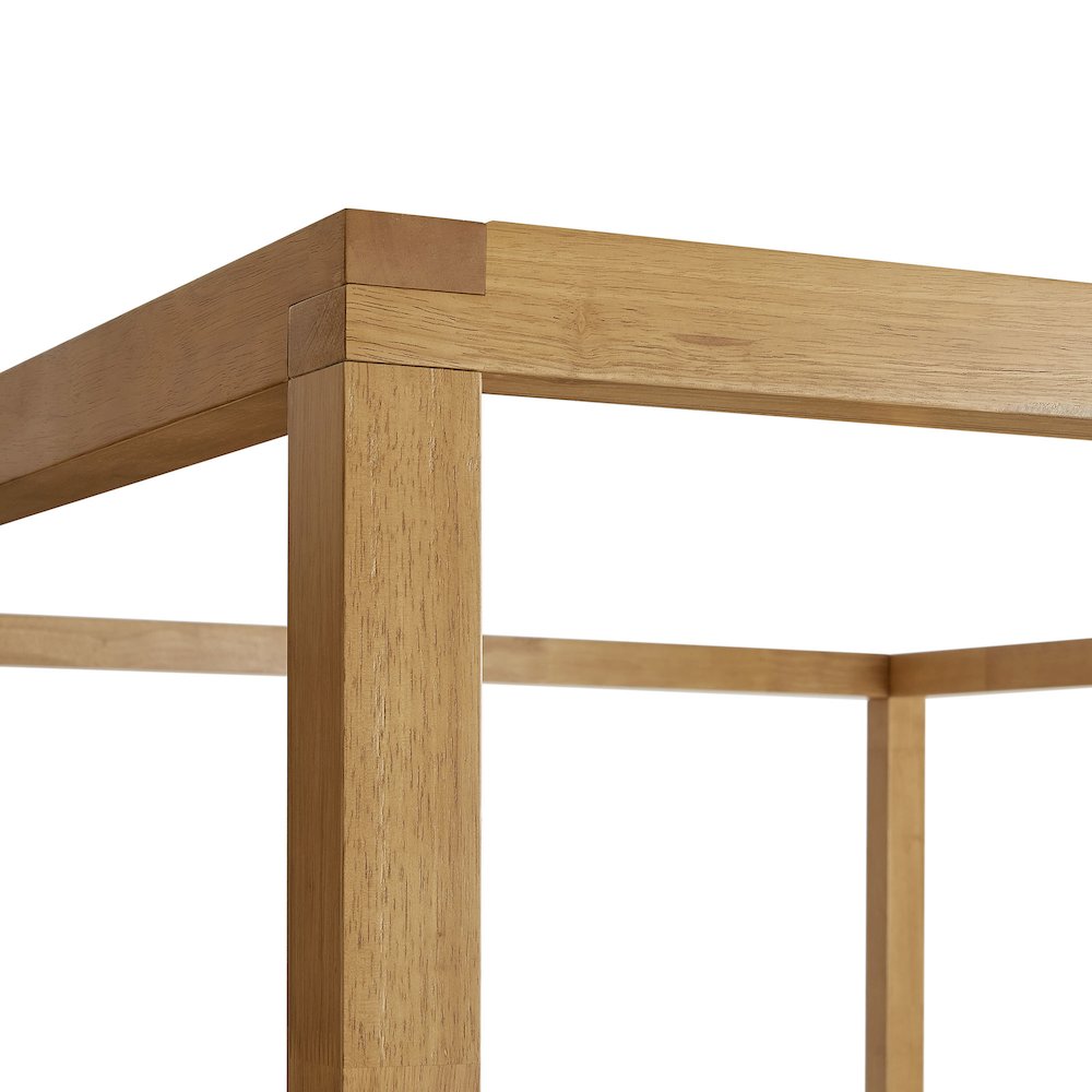 Alva Queen Wood Canopy Platform Bed