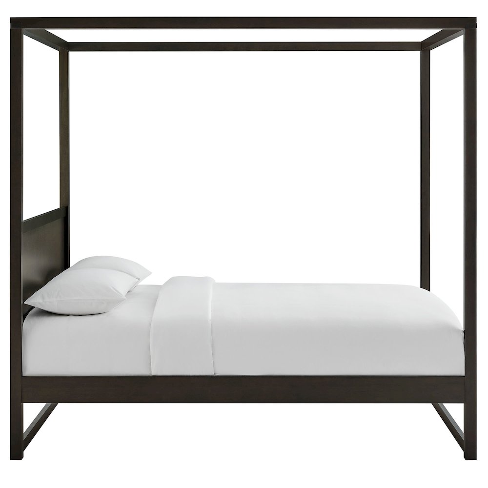 Alva King Wood Canopy Platform Bed
