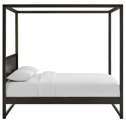 Alva King Wood Canopy Platform Bed