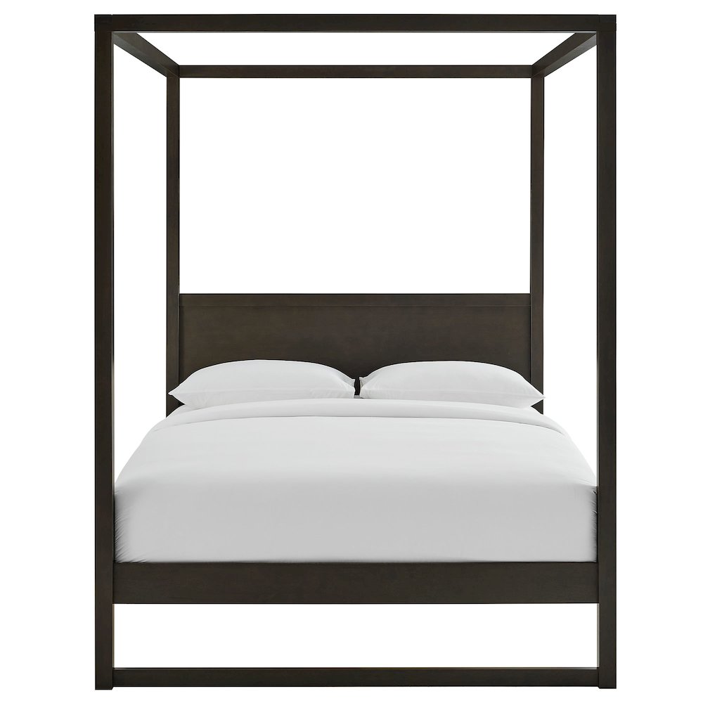 Alva King Wood Canopy Platform Bed