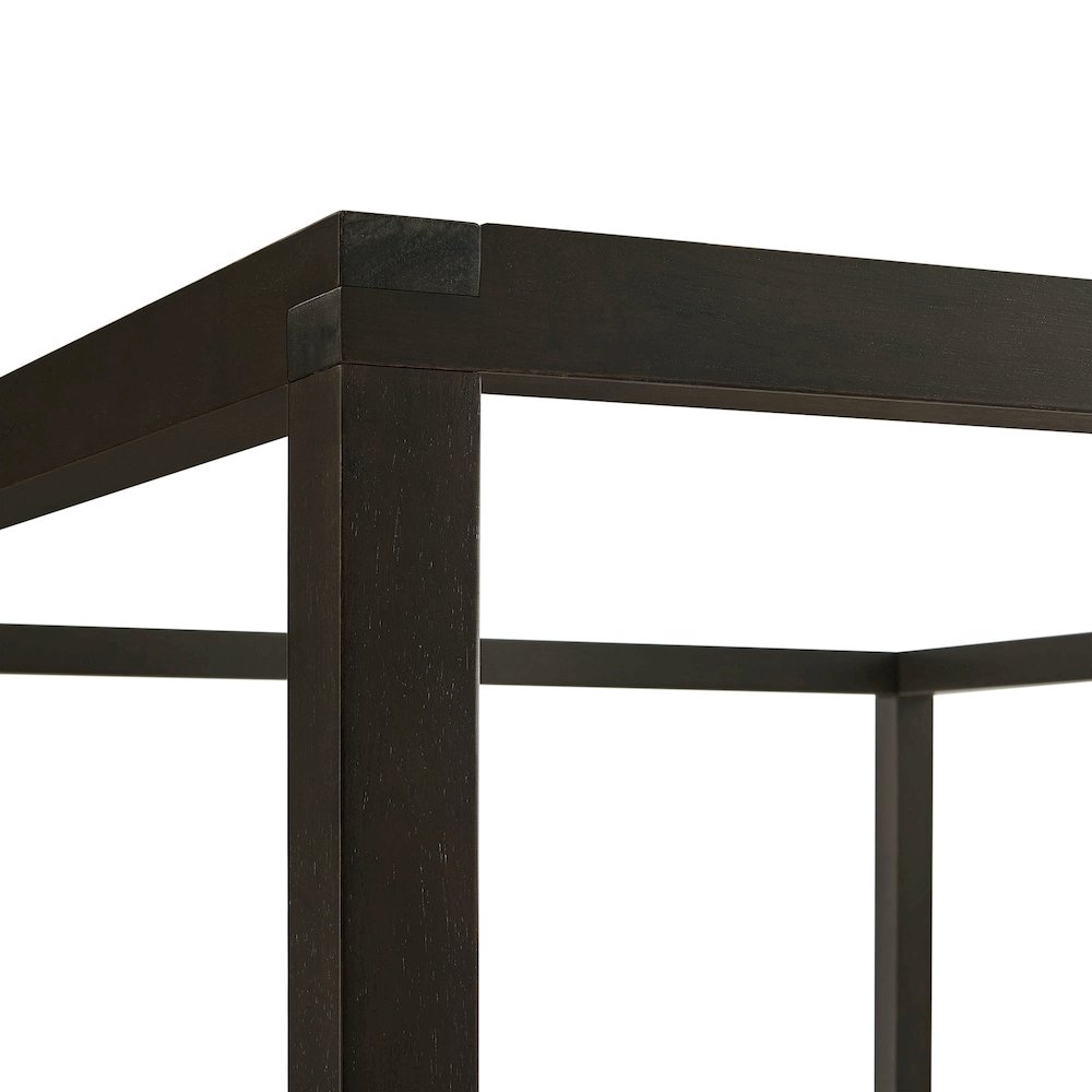 Alva King Wood Canopy Platform Bed