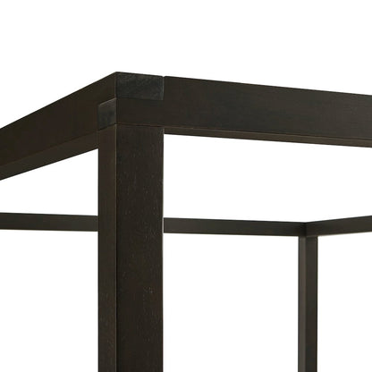Alva King Wood Canopy Platform Bed