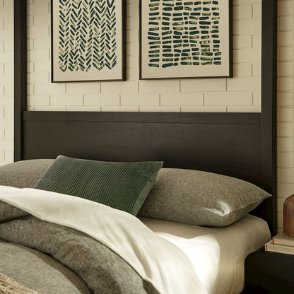 Alva King Wood Canopy Platform Bed