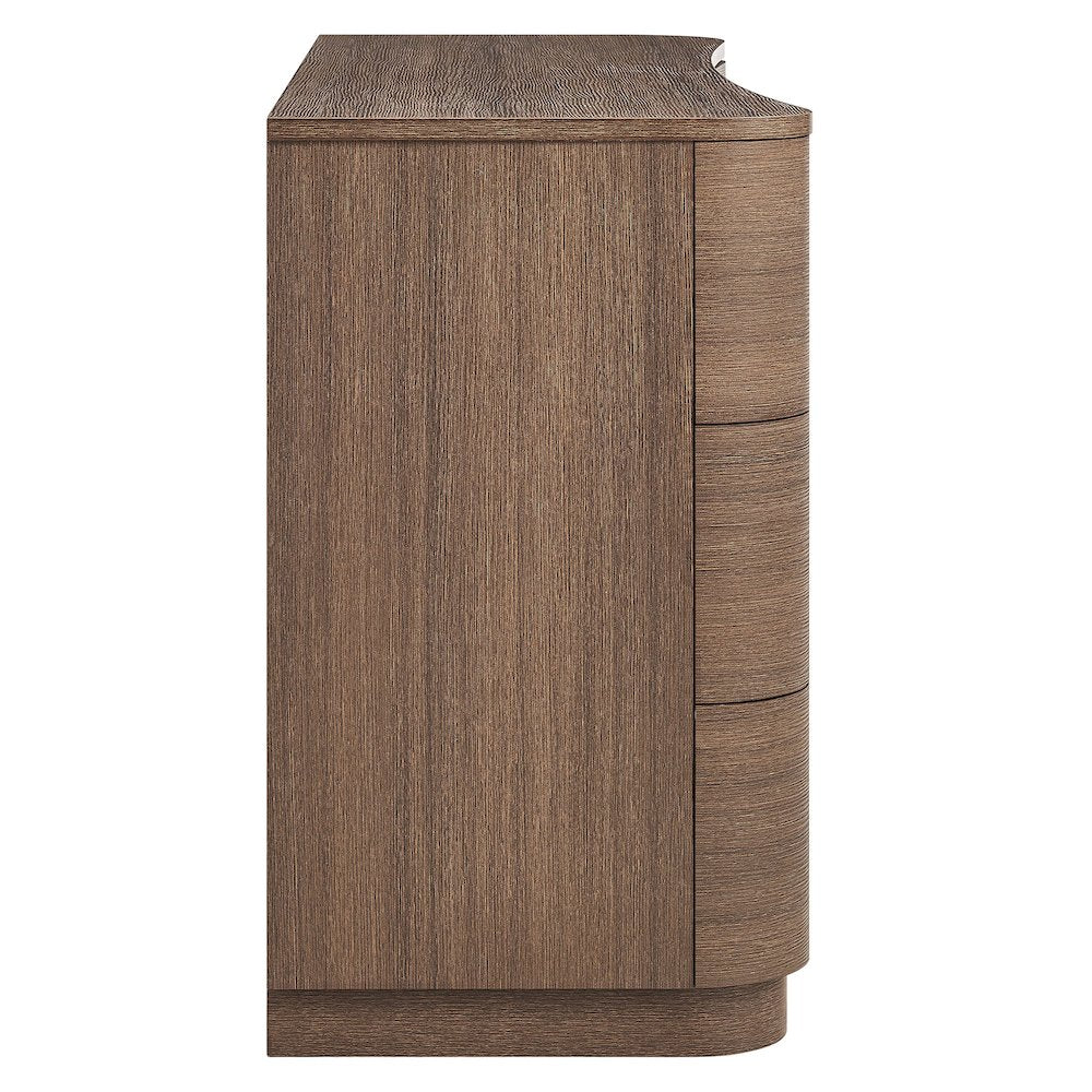 Mirae 6-Drawer Curved Dresser