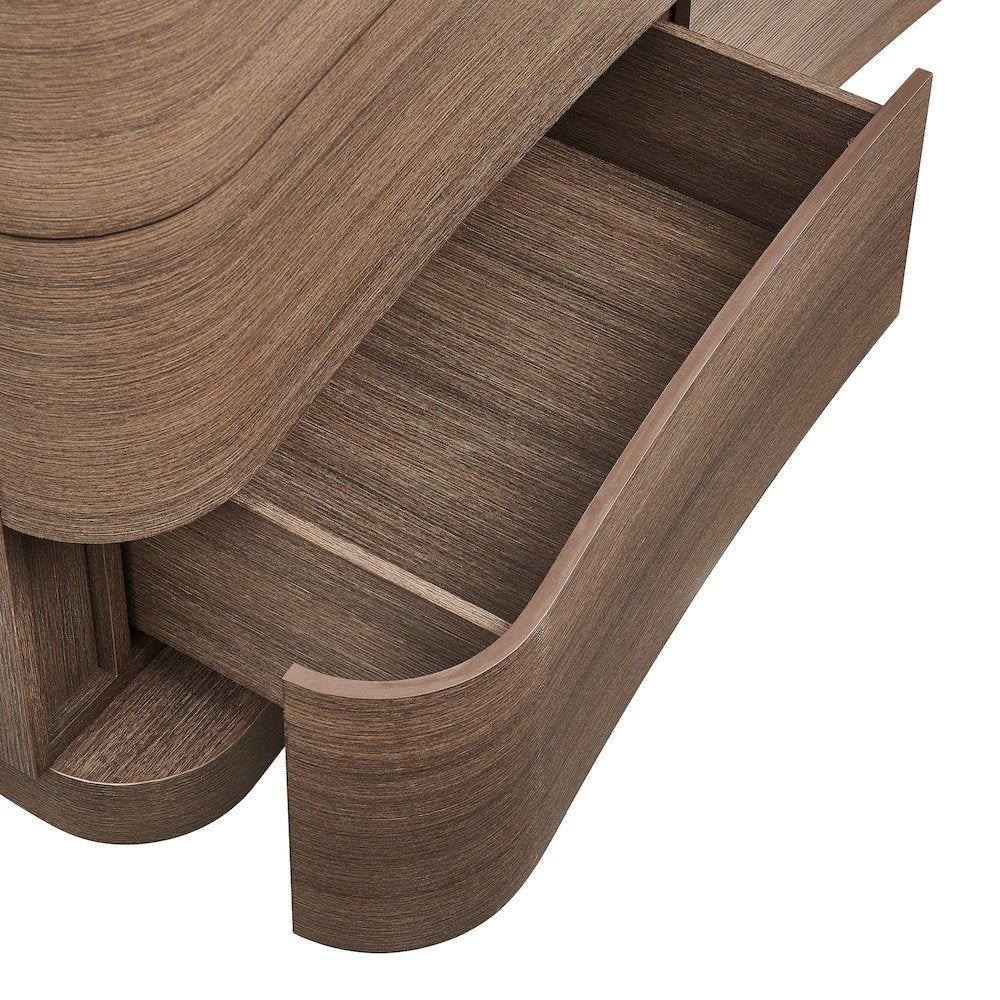 Mirae 6-Drawer Curved Dresser