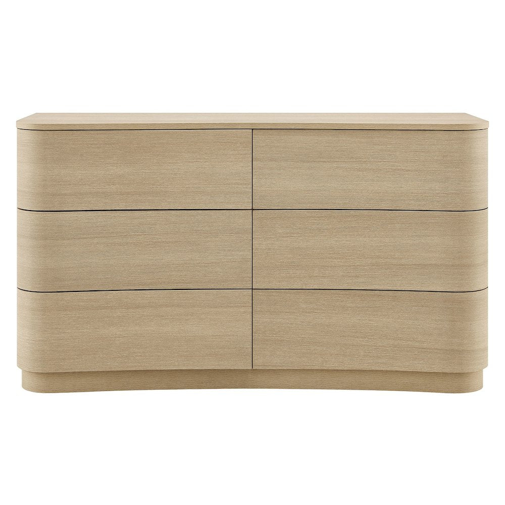 Mirae 6-Drawer Curved Dresser