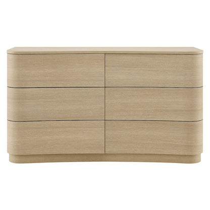 Mirae 6-Drawer Curved Dresser