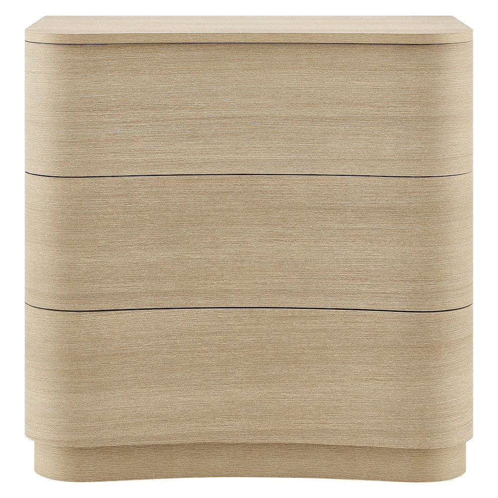 Mirae 3-Drawer Curved Compact Dresser