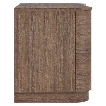 Mirae 2-Drawer Curved Nightstand