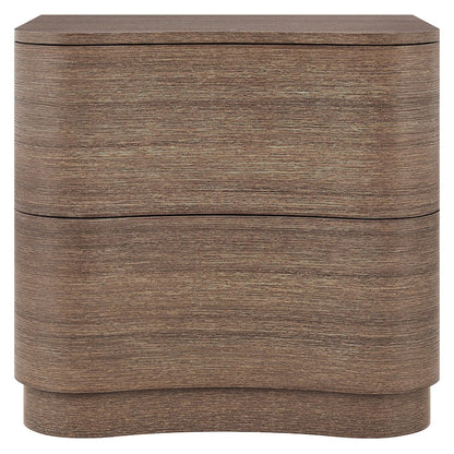 Mirae 2-Drawer Curved Nightstand