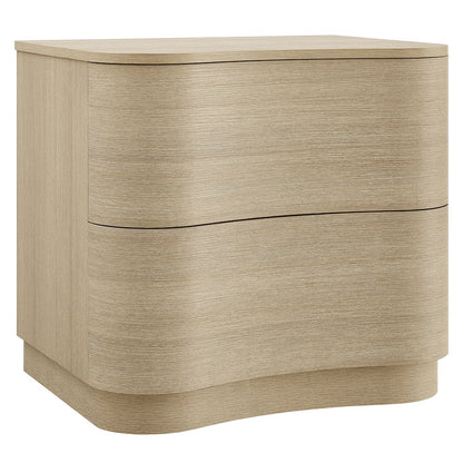 Mirae 2-Drawer Curved Nightstand