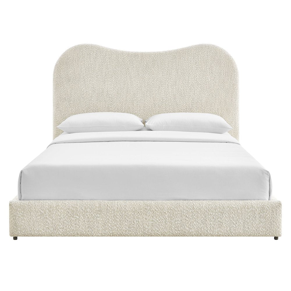 Seluna Boucle Queen Platform Bed