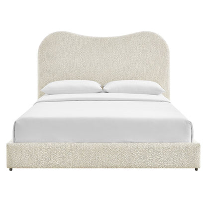 Seluna Boucle Queen Platform Bed