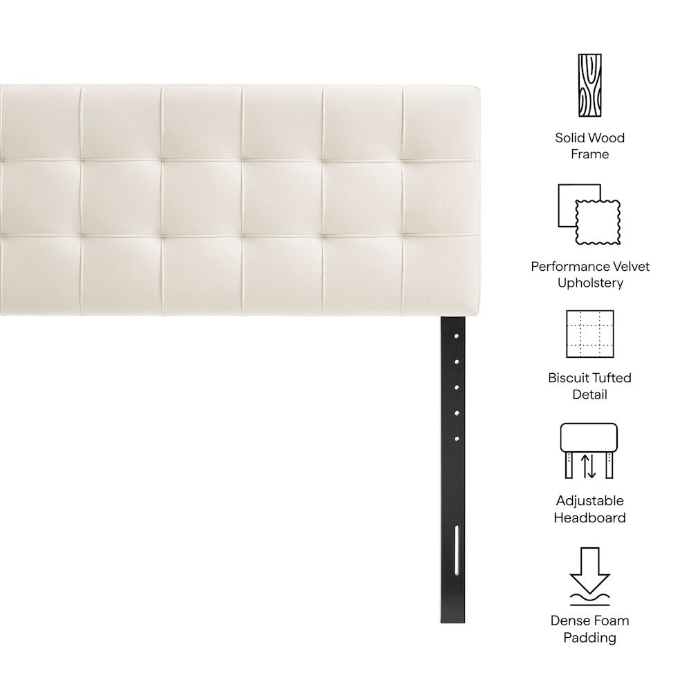 Lily Stain-Resistant Performance Velvet Full Size Headboard